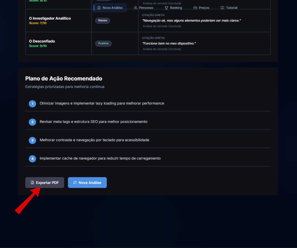 Exportando Relatórios